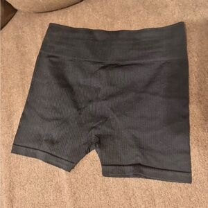 Flirtitude Black Bike Shorts with Elastic Waistband